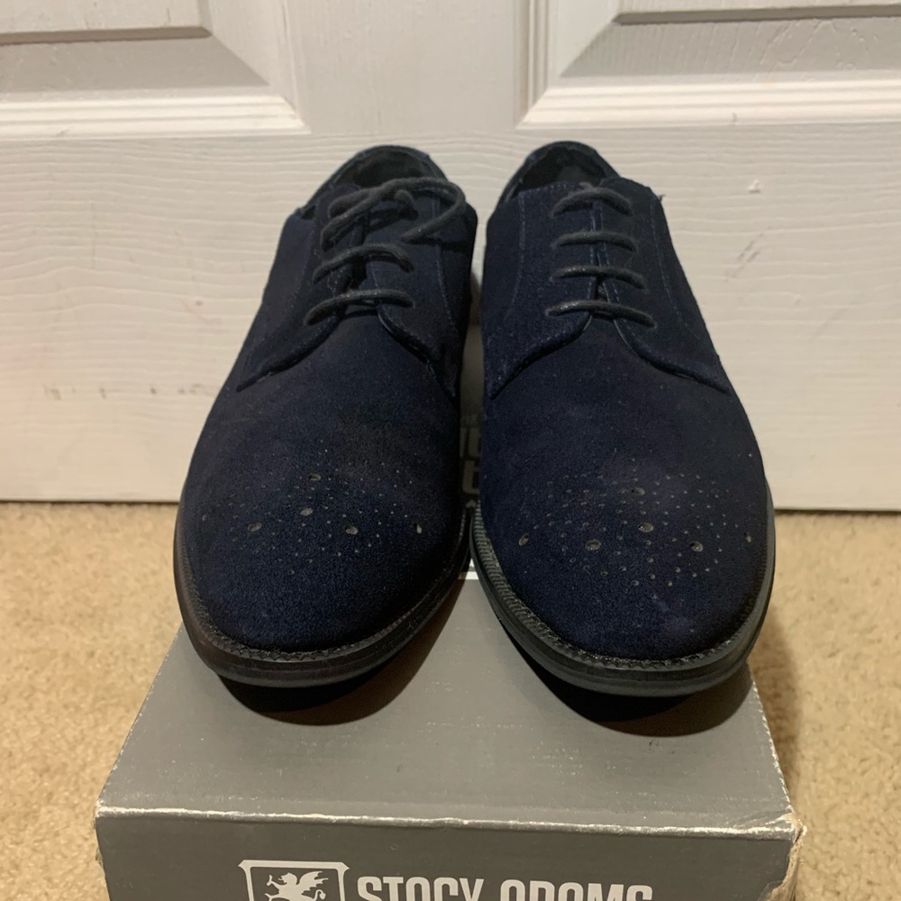 Men’s Blue Suede Stacy Adams.